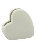 Halter für Duftsachet Herz weiß Porzellan Home Society