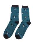 Mr Heron: Bambus Socken Herren Elstern petrol