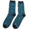 Mr Heron: Bambus Socken Herren Elstern petrol