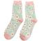 Miss Sparrow: Bambus Socken Lazy Daisy silber