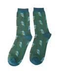 Mr Sparrow: Bambus Socken Herren Kingfishers Green