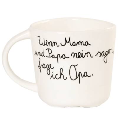 Opa Tasse mit Spruch  Good old friends Familientasse