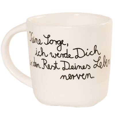 Bruder Tasse mit Spruch  Good old friends Familientasse