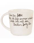Schwester Tasse mit Spruch  Good old friends Familientasse