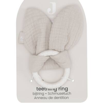 Beißring Silikon Bunny Ears nougat Jollein