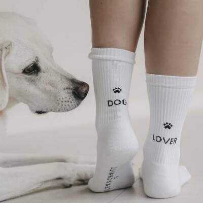 Eulenschnitt: Socken Dog Lover