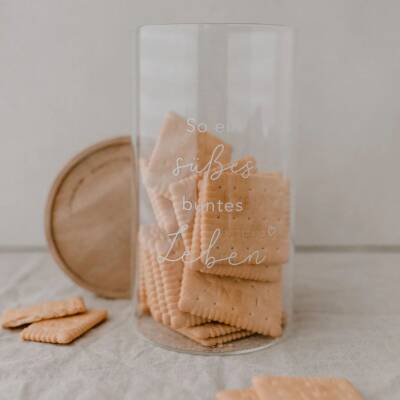 Eulenschnitt: Vorratsglas 19cm Süßes Leben