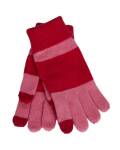 The Moshi: Handschuhe gestrickt rot-pink