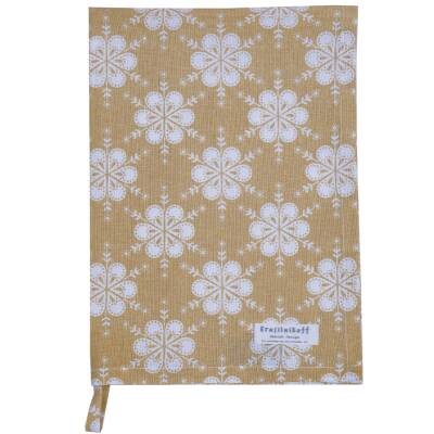 Krasilnikoff: Geschirrtuch Flowers gelb 50x70cm