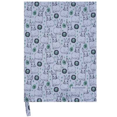 Krasilnikoff: Geschirrtuch Bunnies and eggs grün