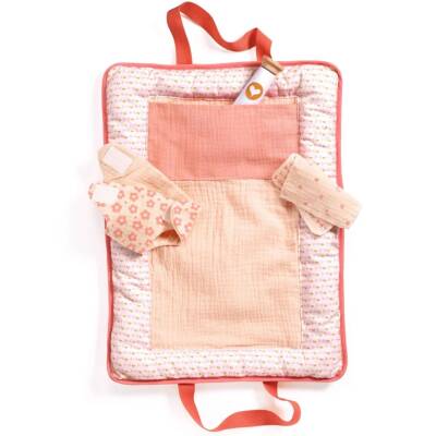 Djeco: Pomea Puppenwickeltasche rosa 4-teilig