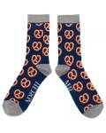 Mr Heron: Bambus Socken Herren Brezeln navy