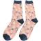 Miss Sparrow Bambus Socken Damen Petite Flowers rosa