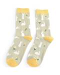 Miss Sparrow: Bambus Socken Bunnies&Daisies mint