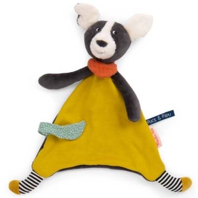 Schmusetuch Hund Pilou Moulin Roty Puce&Pilou
