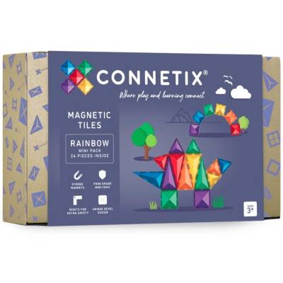 Connetix: Magnetbausteine Rainbow Mini Pack 24Teile