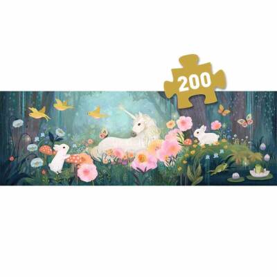 Djeco Puzzle Gallery 200 Teile ab 6+ Einhorn im Wald