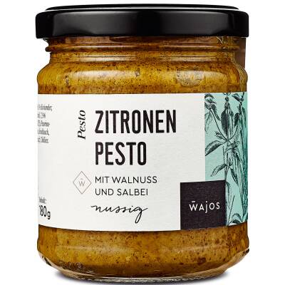 Wajos: Pesto Zitrone-Walnuss-Salbei 180gr