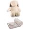 Kuscheltier mit Decke im Bauch Hase Nelly Biederlack