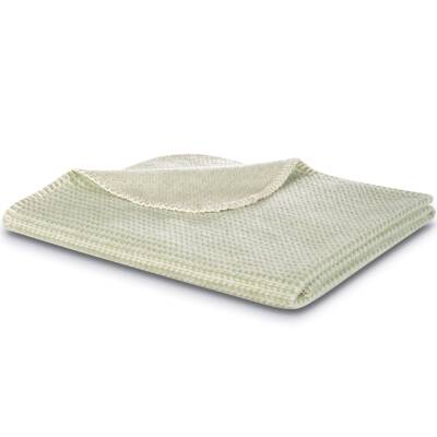 Biederlack: Babydecke Cotton grün 75x100cm