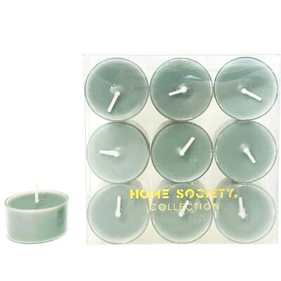 Teelichter grün 9erSet Brenndauer 8 Stunden