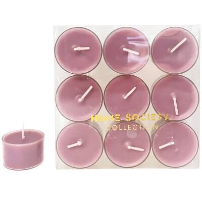 Teelichter rosa 9erSet Brenndauer 8 Stunden