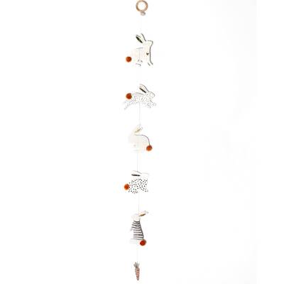 Good old friends: Hoppelhasen-Kette schwarz-weiß 70cm