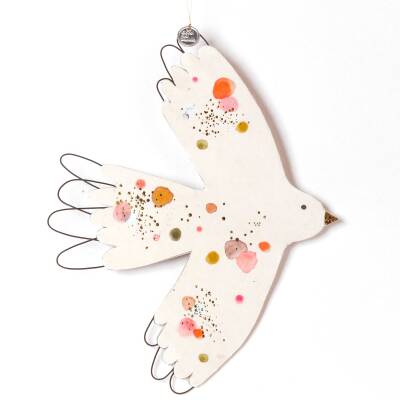 Good old friends: Anhänger Seelenvögel Bunte Punkte