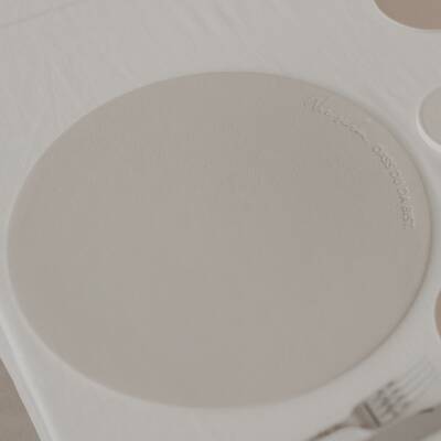 Eulenschnitt: Platzset Wendbar Creme Wie schön