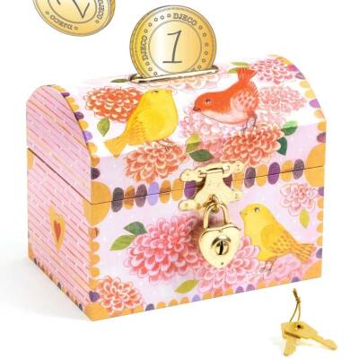 Djeco: Spardose Vögel 12x10x8,2cm