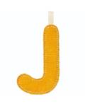 Stoffbuchstaben zum Aufhängen nachtleuchtend J