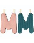 Stoffbuchstaben zum Aufhängen nachtleuchtend M