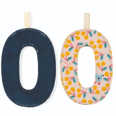 Stoffbuchstaben zum Aufhängen nachtleuchtend O