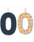 Stoffbuchstaben zum Aufhängen nachtleuchtend O