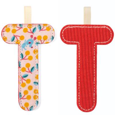 Stoffbuchstaben zum Aufhängen nachtleuchtend T