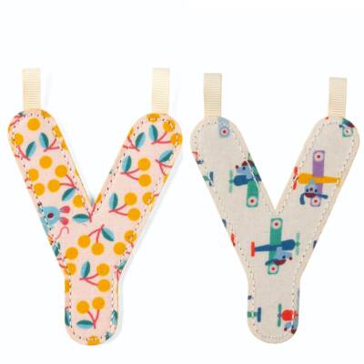 Stoffbuchstaben zum Aufhängen nachtleuchtend Y