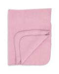 Engel: Baby-Decke Wollfleece mit Muschelkante rosa
