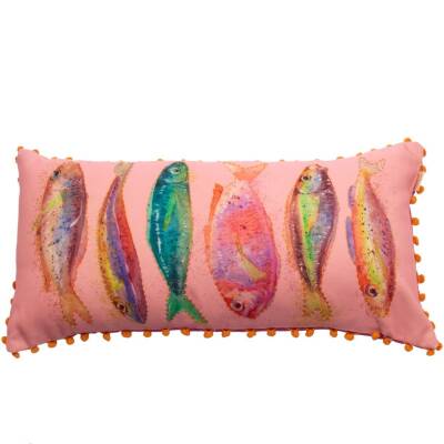Imbarro: Kissen The Fish 35x80cm Outdoor geeignet