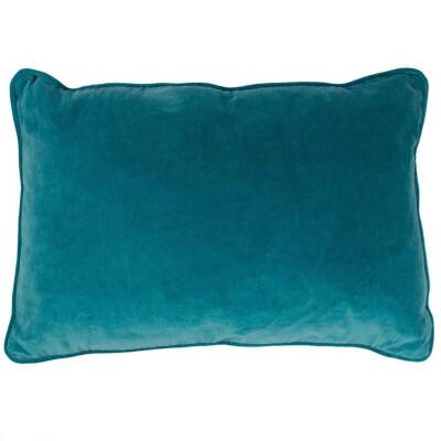Imbarro: Kissen Samt petrol 40x60cm Lala P