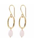 Ohrringe Graceful Aventurin Rosenquarz gold