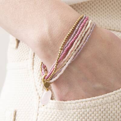 A Beautiful Story: Armband mit Rosenquarz Nirmala