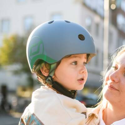 Scoot and Ride Helm XXS 45-51cm steel blau