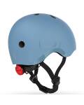 Scoot and Ride Helm S 51-55cm steel blau