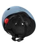 Scoot and Ride Helm S 51-55cm steel blau