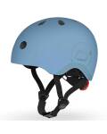Scoot and Ride Helm S 51-55cm steel blau