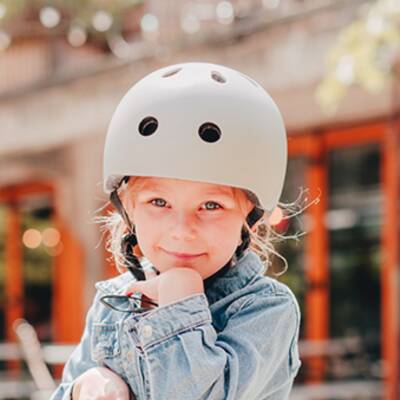 Scoot and Ride Helm S 51-55cm ash hellgrau