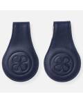Cloby: Magnet Clips Leder navy 2 Stück