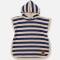 Cloby: Poncho mit UV-Schutz 50+ Navy-Sand Stripe
