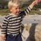 Cloby: UV Longsleeve Baby UVP50+ Navy Stripe 12-18 Mon.