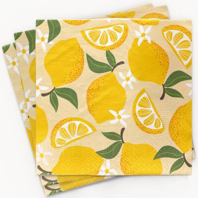 Chicmic: Servietten Lemonade 33x33cm 20 Stück